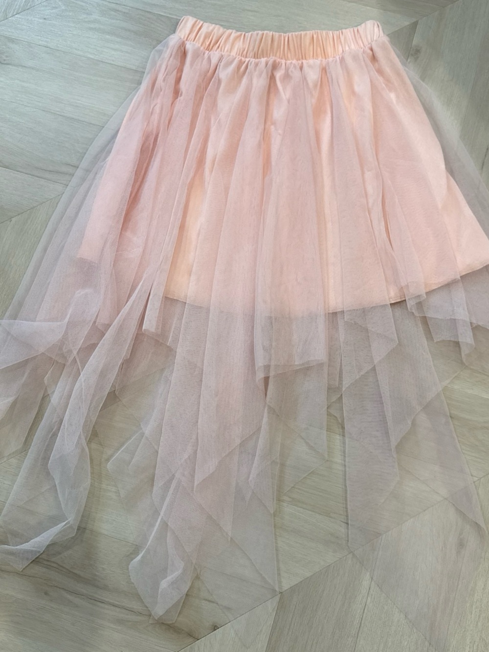 Rue21 Peach Layered Tulle Midi Skirt